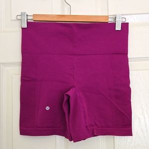 Lululemon pink bike shorts, Size 4